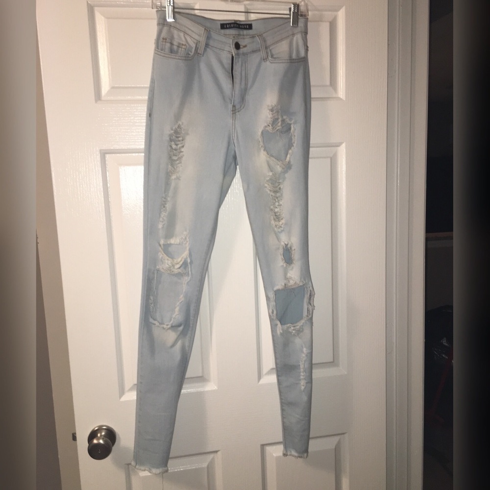 Fashion Nova Distressed Denim Jeans